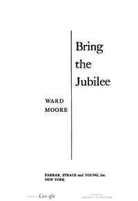 Bring the Jubilee by Ward Moore