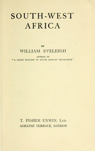 South-West Africa by William Eveleigh