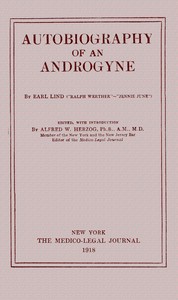 Autobiography of an Androgyne by Ralph Werther
