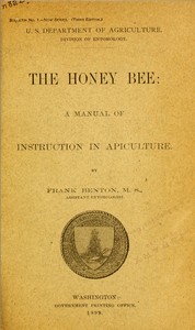 The honey bee: a manual of instruction in apiculture by Frank Benton