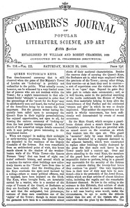 Chambers's journal of popular literature, science, and art, fifth series, No. 116, Vol. III, March 20, 1886 by Various
