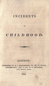 Incidents of childhood by Anonymous