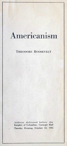 Americanism by Theodore Roosevelt