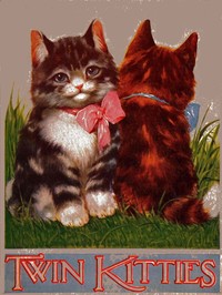 My twin kitties by Edna Groff Deihl