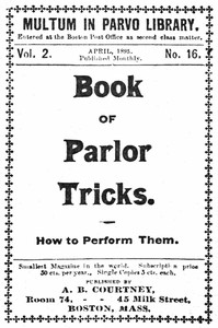 Book of parlor tricks: How to perform them by Anonymous