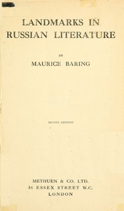 Landmarks in Russian literature by Maurice Baring