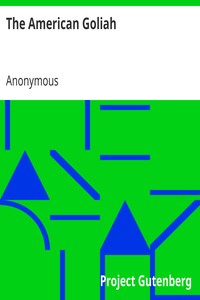 The American Goliah by Anonymous