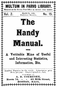 The handy manual: A veritable mine of useful and interesting statistics, information, etc. by Anonymous