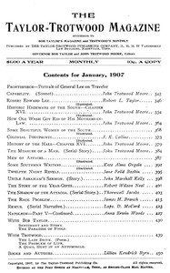 The Taylor-Trotwood Magazine, Vol. IV, No. 4, January 1907 by Various