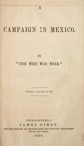 A campaign in Mexico by B. F. (Benjamin Franklin) Scribner