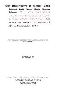 Les beaux messieurs de Bois-Doré Vol. 2 (of 2) by George Sand