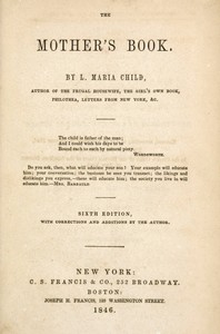 The mother's book by Lydia Maria Child