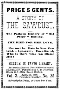 A story of the sawdust: The pathetic history of "Old Props'" darling by Anonymous