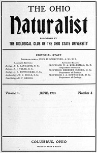 The Ohio naturalist, Vol. 1, No. 8, June 1901 by Ohio State University. Biological Club