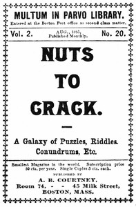 Nuts to crack: A galaxy of puzzles, riddles, conundrums, etc. by Anonymous