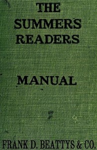 The Summers readers: manual, first lessons in reading by Maud Summers