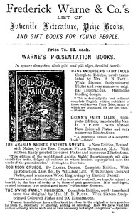 Frederick Warne & Co.'s list of juvenile literature, prize books, and gift books for young people by Frederick Warne and Co.