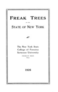 Freak trees of the State of New York by Gurth Adelbert Whipple