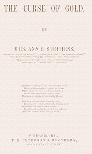 The curse of gold by Ann S. (Ann Sophia) Stephens
