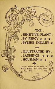 The sensitive plant by Percy Bysshe Shelley