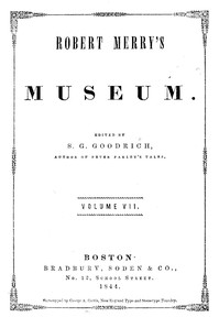 Robert Merry's Museum, Vol. VII, No. 1-6 by Various