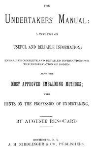 The undertakers' manual by Auguste Renouard