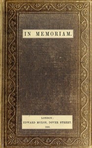 In memoriam by Alfred Tennyson Tennyson