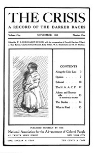 The crisis : $b A record of the darker races, Vol. I, No. 1, November 1910 by Various