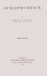 Jurisprudence by John W. (John William) Salmond