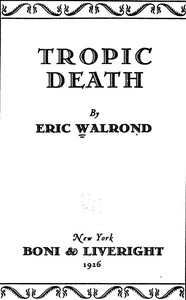 Tropic death by Eric Walrond