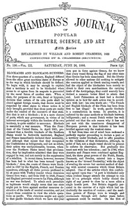 Chambers's Journal of Popular Literature, Science, and Art, fifth series, no. 130, vol. III, June 26, 1886 by Various