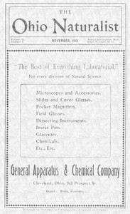 The Ohio Naturalist, Vol. II, No. 1, November, 1901 by Ohio State University. Biological Club