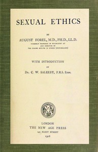 Sexual ethics by Auguste Forel