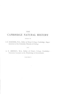 The Cambridge natural history, Vol. 05 (of 10) by Adam Sedgwick