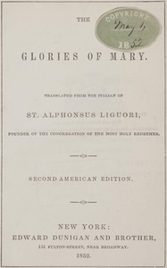 The glories of Mary by Alfonso Maria de' Liguori