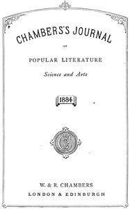 Chambers's Journal of Popular Literature, Science, and Art, Index for 1884 by Various