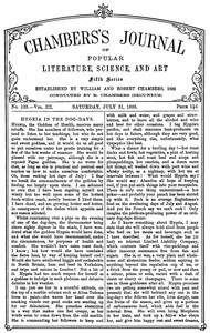 Chambers's Journal of Popular Literature, Science, and Art, fifth series, no. 135, vol. III, July 31, 1886 by Various