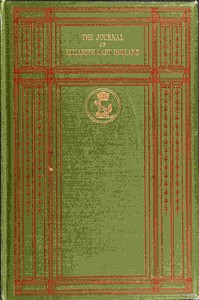 The journal of Elizabeth Lady Holland (1791-1811) Volume 1 (of 2) by Elizabeth Vassall Fox Holland