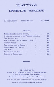 Blackwood's Edinburgh Magazine, Vol. 79, No. 484, February, 1856 by Various