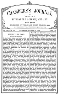 Chambers's Journal of Popular Literature, Science, and Art, fifth series, no. 138, vol. III, August 21, 1886 by Various
