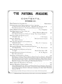 The National Magazine, Vol. XV, No. 1, November 1891 by Various