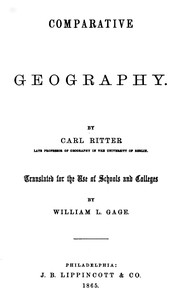 Comparative geography by Carl Ritter