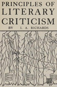 Principles of literary criticism by I. A. (Ivor Armstrong) Richards