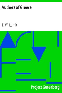 Authors of Greece by T. W. (Thomas Wallace) Lumb