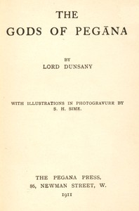 The Gods of Pegana by Lord Dunsany