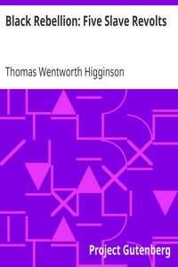 Black Rebellion: Five Slave Revolts by Thomas Wentworth Higginson