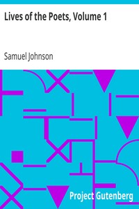 Lives of the Poets, Volume 1 by Samuel Johnson