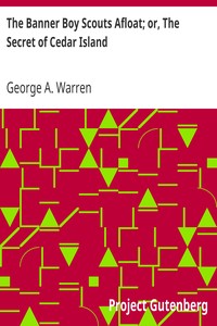 The Banner Boy Scouts Afloat; or, The Secret of Cedar Island by George A. Warren